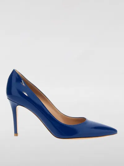 Gianvito Rossi Nuit Leather Stiletto Pumps In Blue