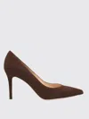 Gianvito Rossi Gianvito 85 Black Suede Pump In Brown