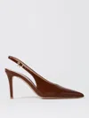 Gianvito Rossi Suede Stiletto Heel Pumps With Ribbon Buckle In Leder