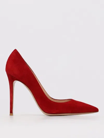 Gianvito Rossi Pumps  Woman Color Red In Animal Print