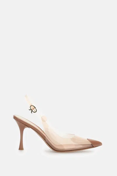 Gianvito Rossi Pumps Slingback Diana 85 In Pvc In Brown