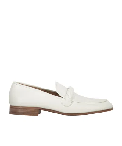 Gianvito Rossi Push On Loafers In White