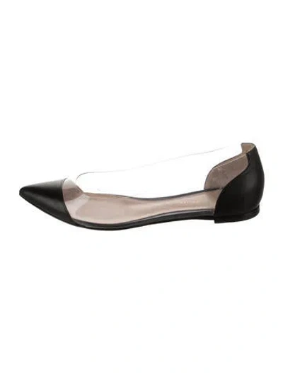 Pre-owned Gianvito Rossi Pvc D'orsay Flats In White