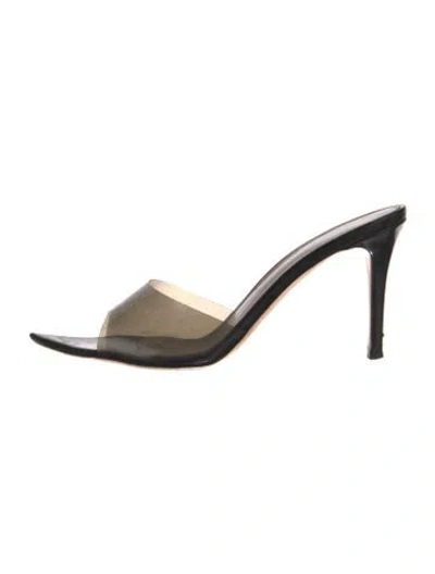 Pre-owned Gianvito Rossi Pvc Mules In Neutrals