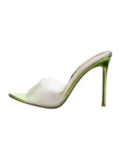 Pre-owned Gianvito Rossi Pvc Mules In Transparent