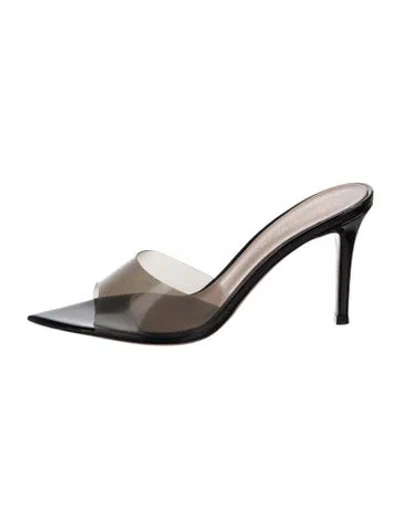 Pre-owned Gianvito Rossi Pvc Slides In Black