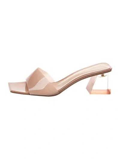 Pre-owned Gianvito Rossi Pvc Slides In Neutrals