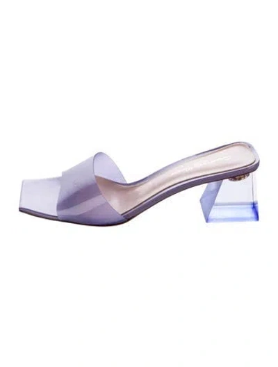 Pre-owned Gianvito Rossi Pvc Slides In Transparent