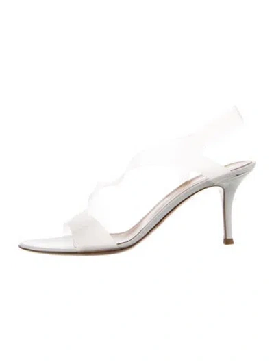 Pre-owned Gianvito Rossi Pvc Slides In White