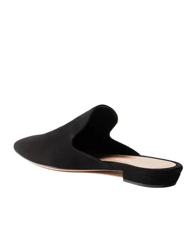 Gianvito Rossi Raja Suede Slippers In Black