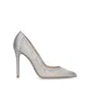 Gianvito Rossi Rania 105 Studded Pumps In Silver Tone