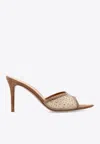 Gianvito Rossi Rania 85 Crystal Embellished Mules In Pink