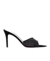 Gianvito Rossi 70mm Pointed-toe Suede Sandals In Black