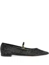 Gianvito Rossi Rania Mary Jane Ballet Flats In Black