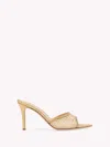 Gianvito Rossi Rania 85mm Crystal-embellished Mules In Gold