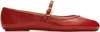 Gianvito Rossi Woman Ballet Flats Red Size 8 Leather In Red