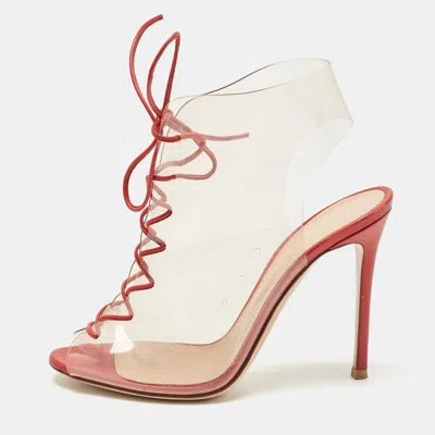 Gianvito Rossi Red Pvc And Leather Helmut Boots