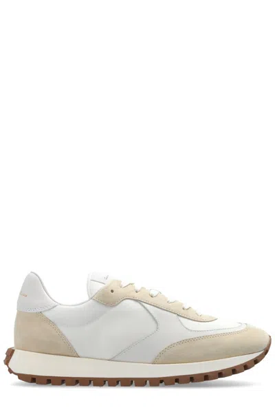 Gianvito Rossi Gravel Suede, Leather And Shell Sneakers In Beige