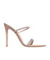 Gianvito Rossi Rhinestone-embellishment 110mm Mule Sandals In Nude