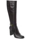 Gianvito Rossi Ribbon 85 Leather Knee-high Boot In Black