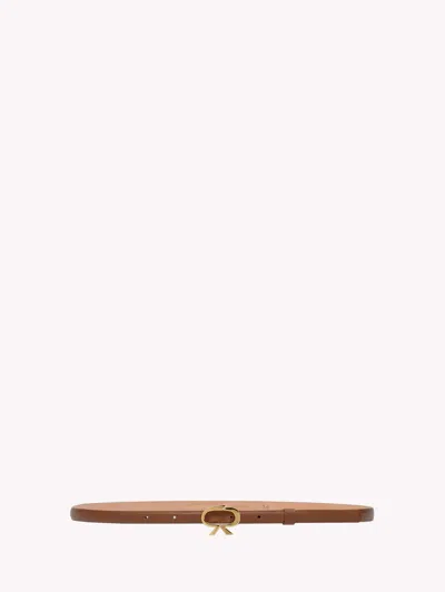 Gianvito Rossi Ribbon Belt In Brown