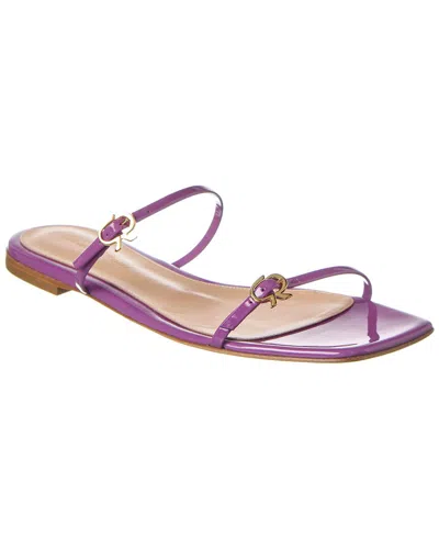 Gianvito Rossi Ribbon Sandal In Purple