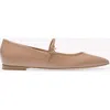 Gianvito Rossi Ribbon Jane Ballerina In Pink Leather