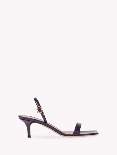 Gianvito Rossi Ribbon Kitten In Purple