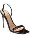 Gianvito Rossi Ribbon Stiletto 85 Sandals In Black Patent Leather In Black