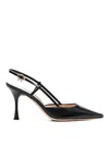 Gianvito Rossi 85mm Ascent Leather Slingback Pumps In Black