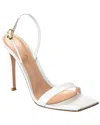 Gianvito Rossi Vernice 85 Patent-leather Slingback Sandals In White