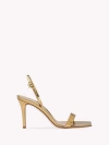 Gianvito Rossi Ribbon Stiletto 85 Sandal In Gold