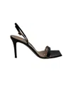 Gianvito Rossi Ribbon Stiletto 85 Sandals In Black Patent Leather