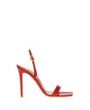 Gianvito Rossi Ribbon Strap-detail Open-toe Sandals In Red