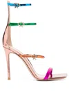 Gianvito Rossi Metallic Multi-strap Stiletto Sandals
