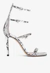 Gianvito Rossi Ribbon Uptown 105 Leather Sandals