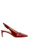 Gianvito Rossi Stiletto Heel 'ric' Slingbacks In Red