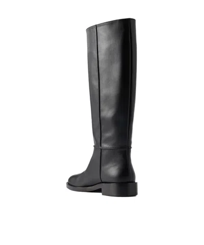 Gianvito Rossi Riding Leather Knee-height Boots In Black