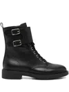 Gianvito Rossi Ankle Boots With Buckle And Round Toe In Black