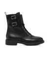 Gianvito Rossi Ankle Boots With Buckle And Round Toe In Black