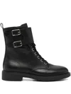 Gianvito Rossi Ankle Boots With Buckle And Round Toe In Black