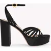 Gianvito Rossi Crepe Ankle-strap Platform Sandals