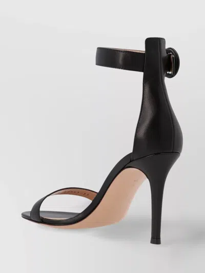 Gianvito Rossi 'riviera' Open Toe Sandals In Black