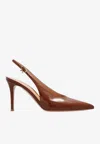 Gianvito Rossi Robbie 85mm Slingback Pumps In Brown