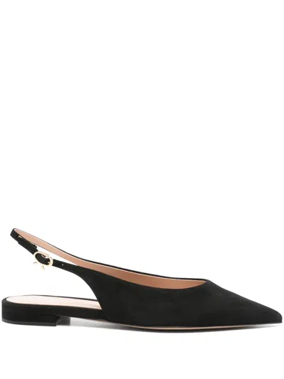 Gianvito Rossi Robbie Ballet Flats In Black