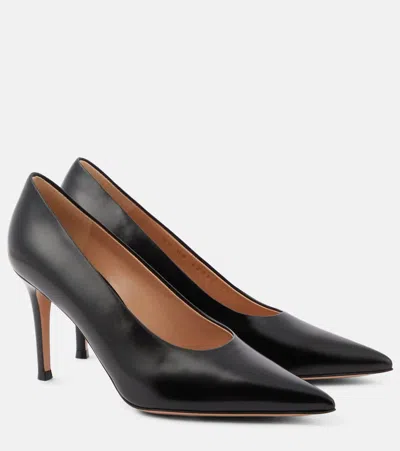 GIANVITO ROSSI ROBBIE LEATHER PUMPS