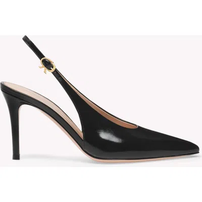 Gianvito Rossi Robbie Sling Slingback In Black