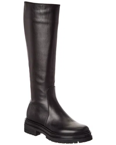 Gianvito Rossi Rogue 20 Leather Knee-high Boot In Black