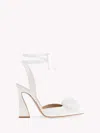 Gianvito Rossi Flower-detailing Pointed-toe Pumps In White