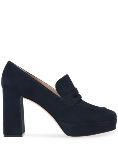 Gianvito Rossi Rouen 70mm Suede Pumps In Blue